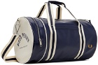 Fred Perry Blue Classic Barrel Bag