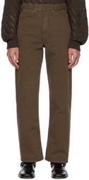 LEMAIRE Brown Seamless Jeans