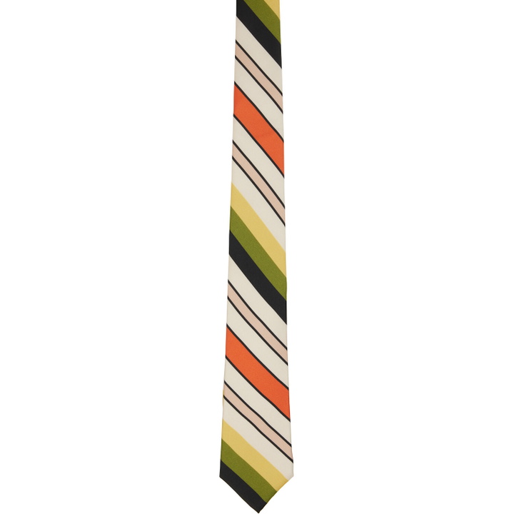 Photo: Jean Paul Gaultier Multicolor Striped TIe