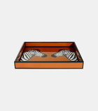Jonathan Adler Zebra lacquer tray