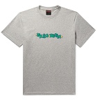 Très Bien - Wavy Toys Logo-Print Mélange Cotton-Jersey T-Shirt - Gray