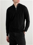 Peter Millar - Excursionist Flex Wool-Blend Half-Zip Sweater - Black