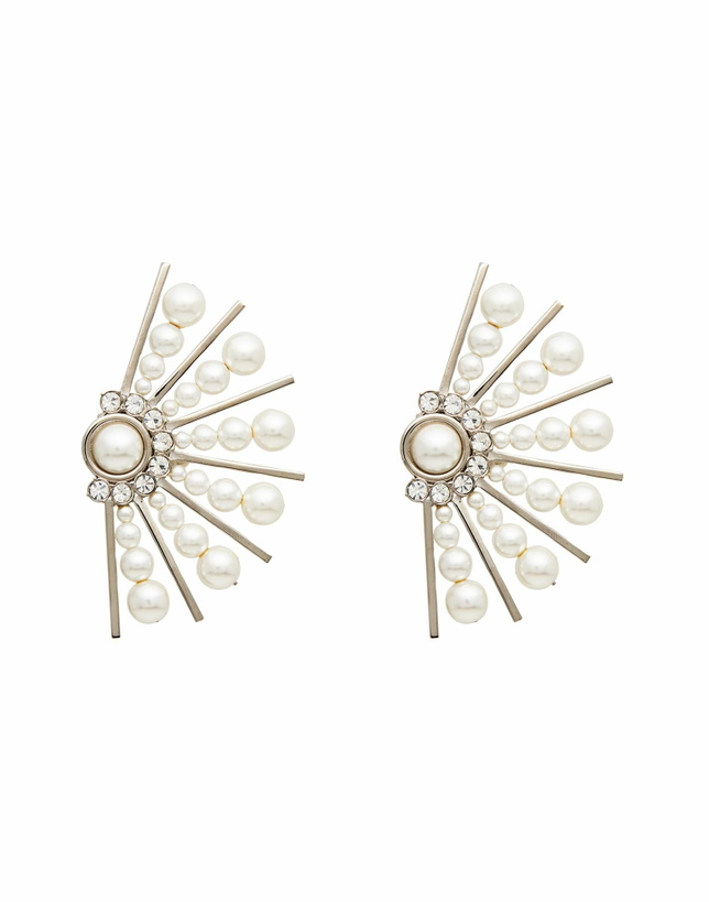 Photo: Alberta Ferretti Womens Earrings in White