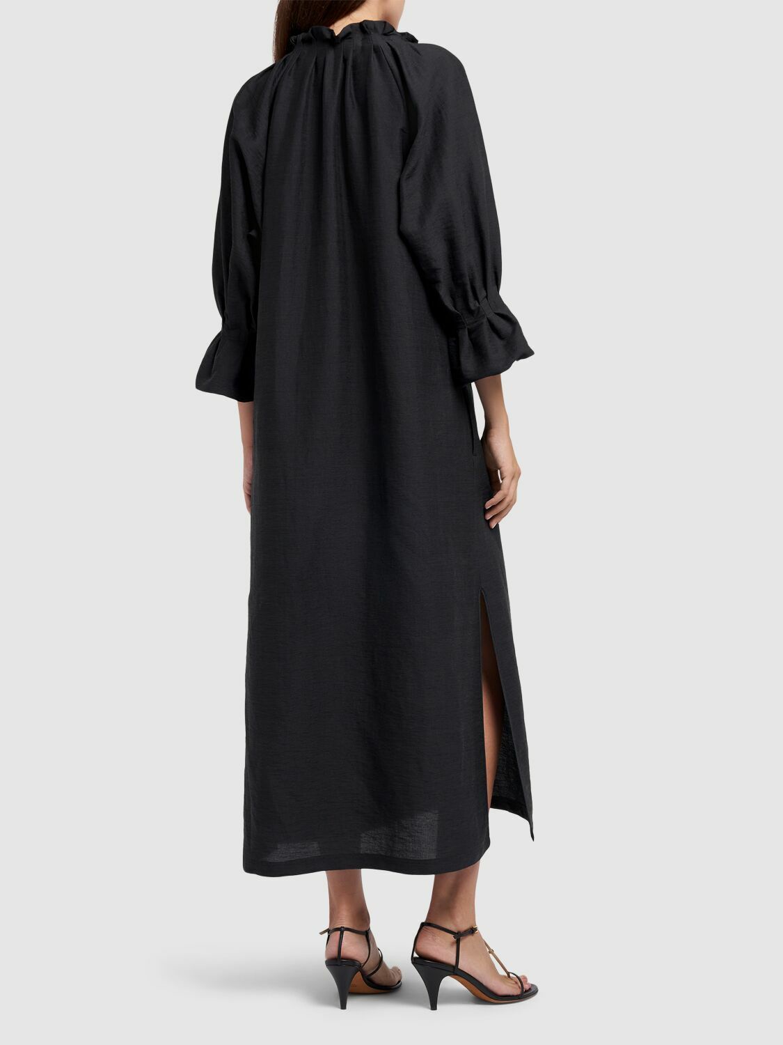 mini dress linen Faherty Linen-Blend Denim Malibu Mini Dress main image 0