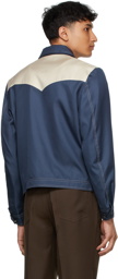 Second/Layer Blue & Beige Perkins Jacket
