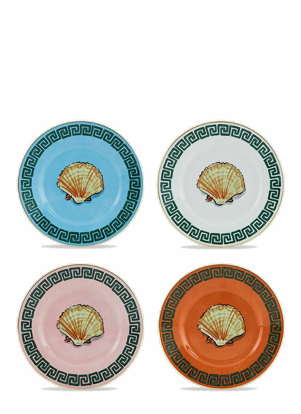 Photo: Set of Four Il Viaggio di Nettuno Bread Plate in Multicolour