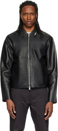 HELIOT EMIL Black Tremor Leather Jacket