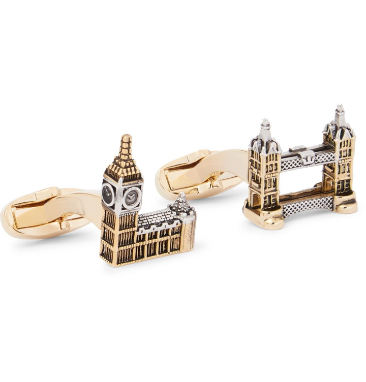 Photo: PAUL SMITH - London Silver and Gold-Tone Cufflinks - Gold