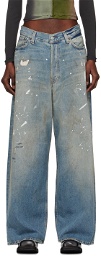 Acne Studios Blue Wide Jeans