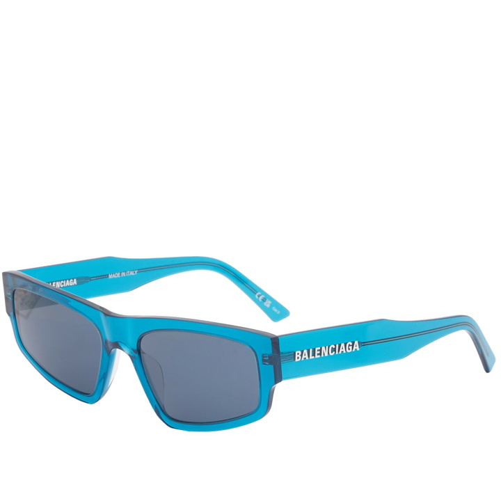 Photo: Balenciaga Men's Eyewear BB0310SK Sunglasses in Blue