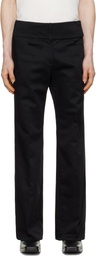 Courrèges Black Belted Bootcut Trousers
