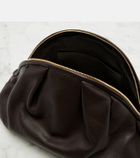 The Row Charlotte Small leather clutch