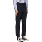 Comme des Garcons Homme Deux Navy Yarn Twill Trousers
