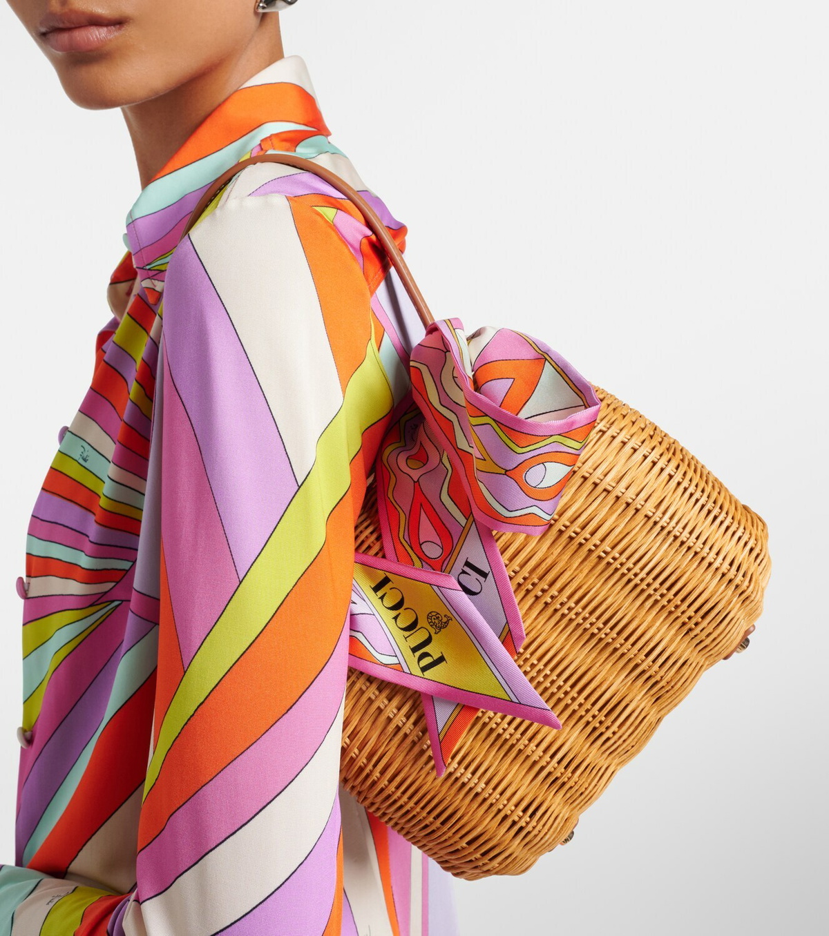 Pucci Printed silk twill scarf