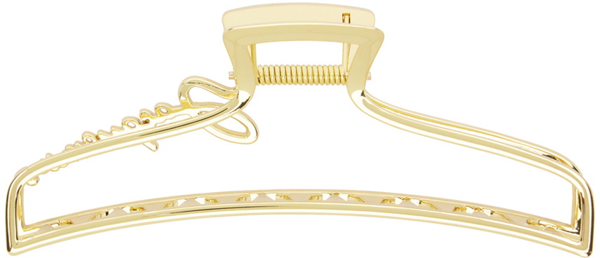 Jacquemus Gold Le Raphia 'La Grande Pince' Hair Clip Jacquemus