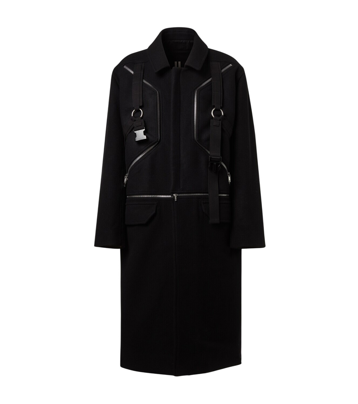 Rick Owens Black Jumbo Tatlin Coat Rick Owens