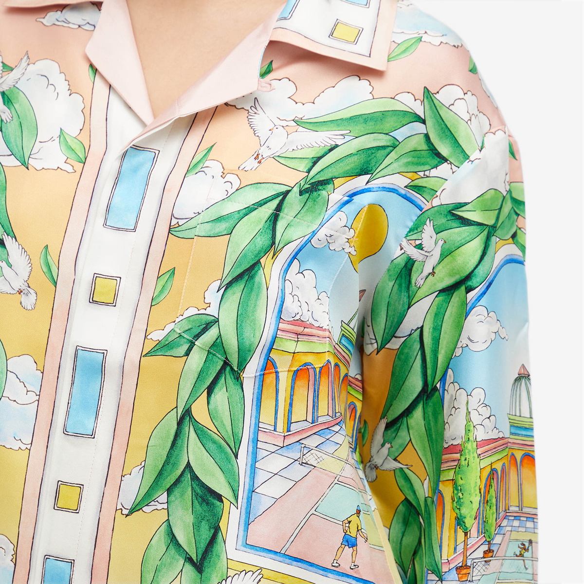 Tシャツ・カットソー Casablanca FW25 CUBAN COLLAR SHIRT (MPF25SH00307 MULTI) SHIRT (MPF25SH00307 FW25 CUBAN Casablanca COLLAR Tシャツ・カットソー MULTI)
