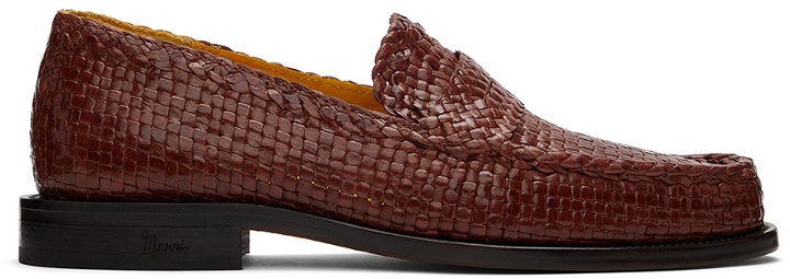 Photo: Marni Brown Woven Leather Loafers