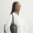 Miu Miu Eyewear A54S Sunglasses in Pale Gold/Grey Gradient 