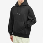 Purple Mountain Observatory Men's Core Logo Hoodie in Black Garment Dye