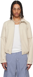 Raimundo Langlois Beige Convertible Jacket