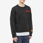 Heron Preston Men's Flaming Crew Knit in Black