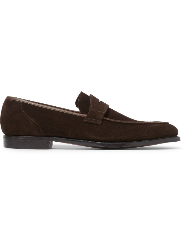 Photo: GEORGE CLEVERLEY - George Leather Penny Loafers - Brown