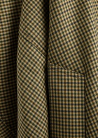 Darkpark Lee Houndstooth Scarf-effect Wool Bomber Jacket Multicoloured