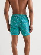 Loro Piana - Straight-Leg Mid-Length Printed Swim Shorts - Blue