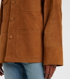 Plan C Oversized leather jacket