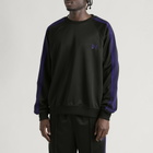 Needles Men's Poly Smooth Crew Neck Sweatshirt in Black