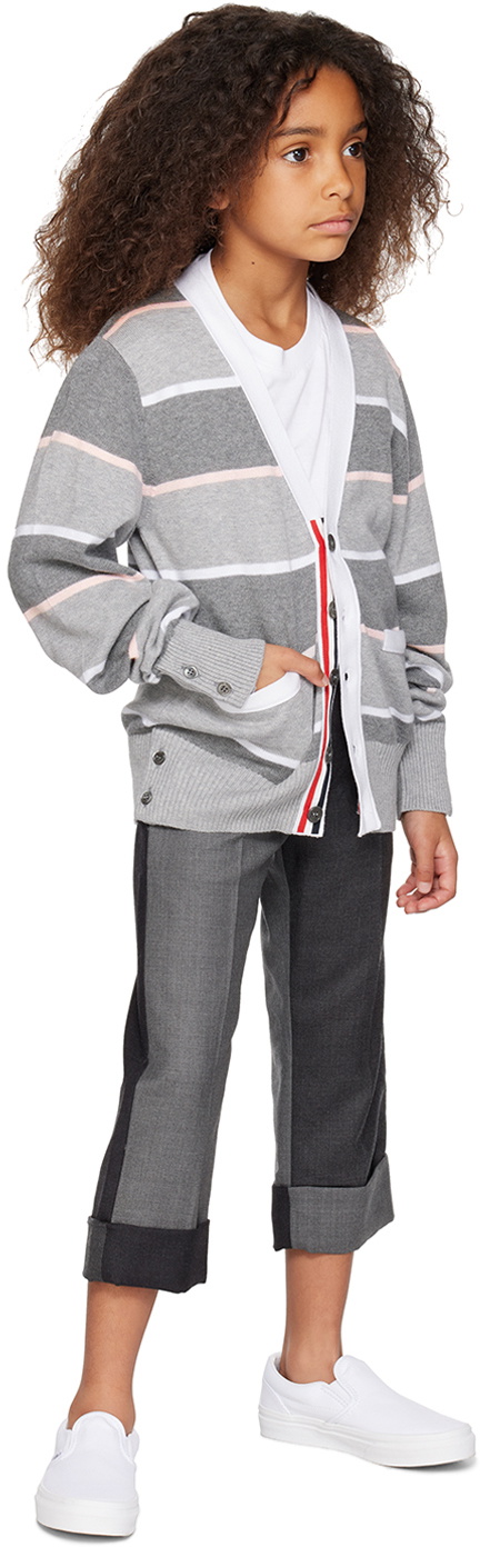 Thom Browne Kids Gray Fun-Mix Trousers