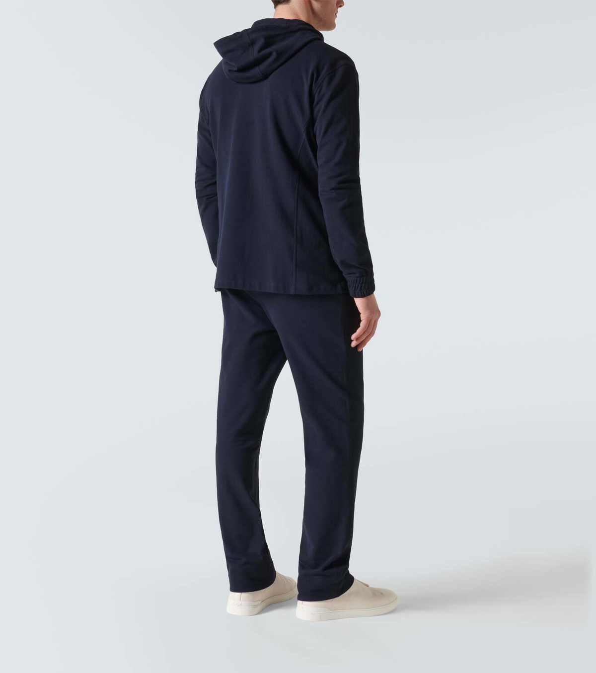 Kiton Cotton jersey hoodie and sweatpants set