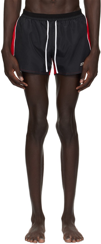 Photo: Hugo Black & Red Quick-Drying Swim Shorts
