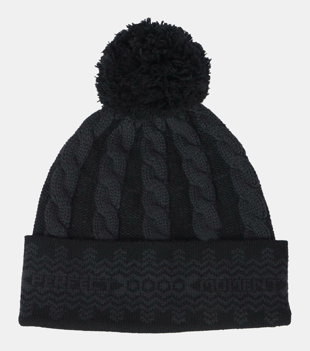 Perfect Moment Cable Knit Beanie Black Cable Knit Merino Wool Beanie | Perfect Moment main image 3