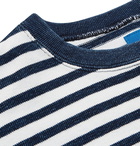 Beams - Indigo-Dyed Striped Cotton T-Shirt - Men - Indigo