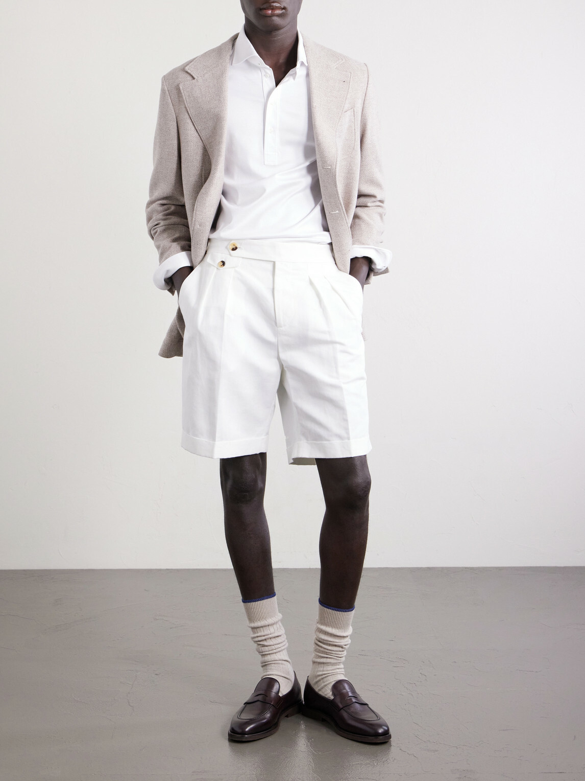 Brunello Cucinelli - Cotton Polo Shirt - White