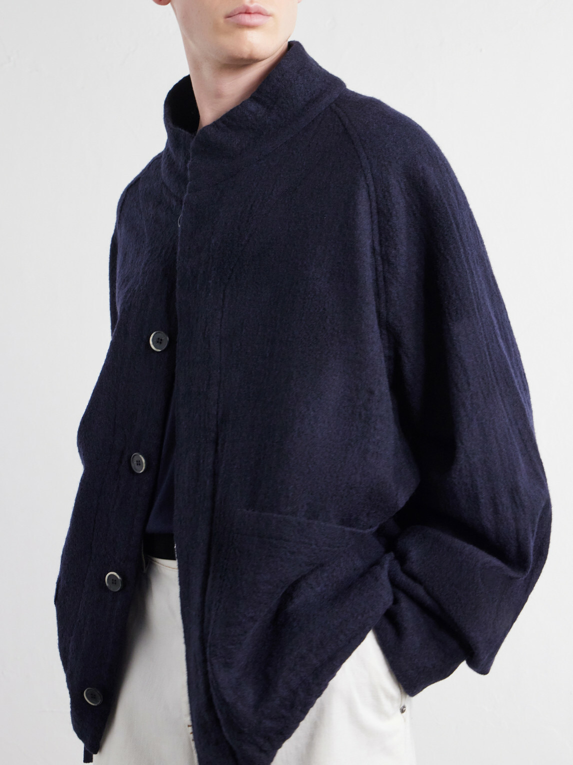 Barena - Barcarolo Virgin Wool Blouson Jacket - Blue