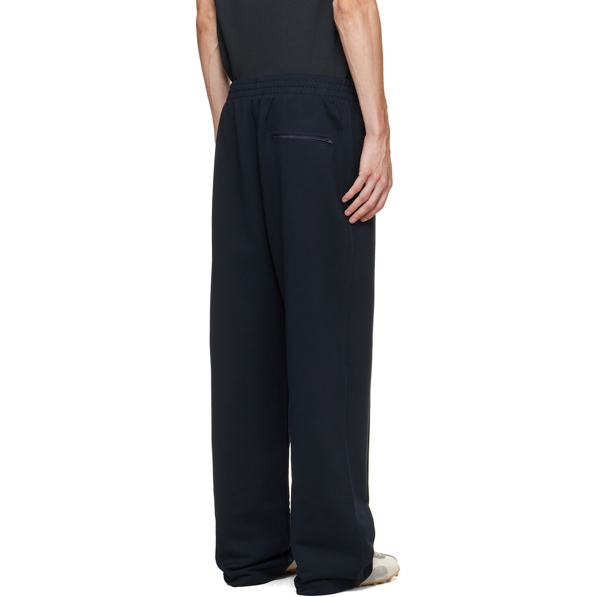 Helmut Lang Navy Logo Sweatpants