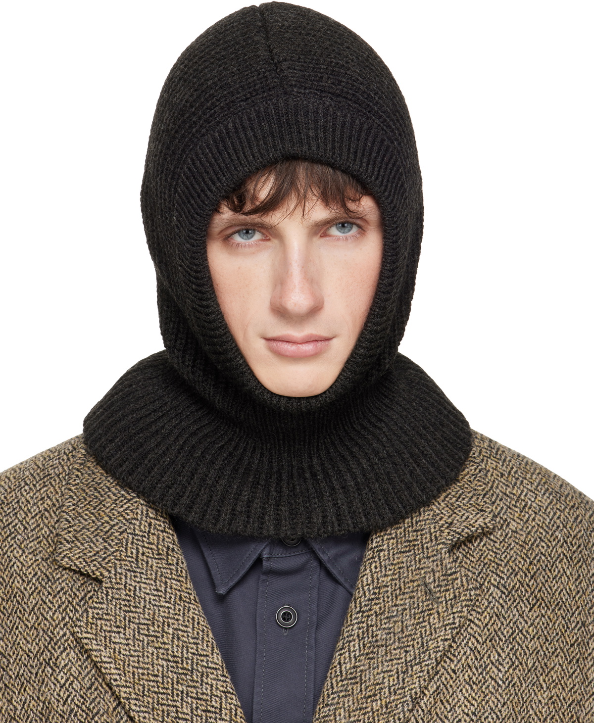 LEMAIRE Green Hood Lambswool Balaclava Lemaire