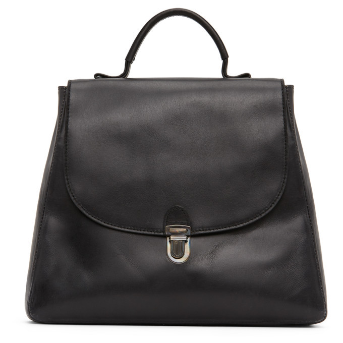 Cherevichkiotvichki Black Flat Small Lock Bag