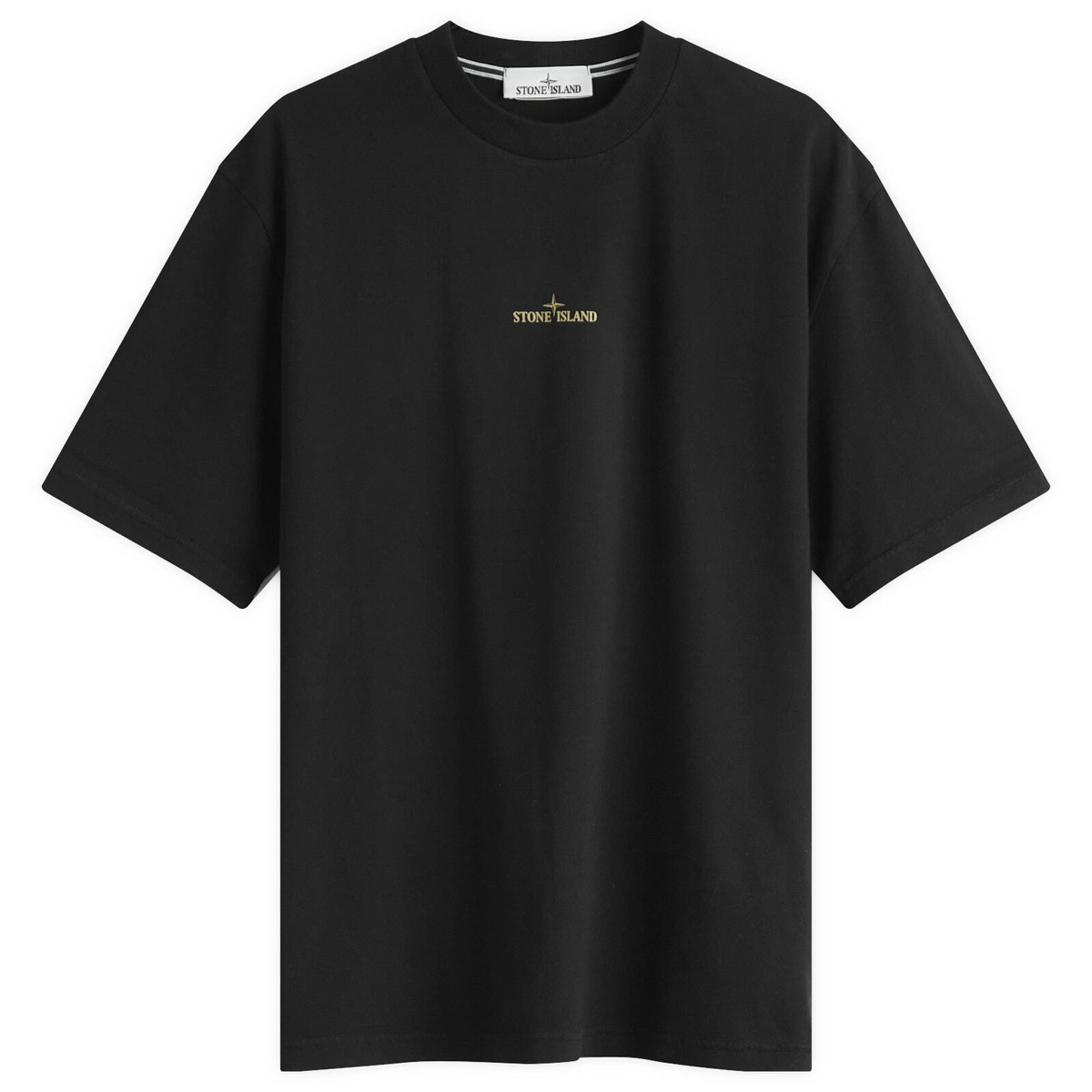 Tシャツ・カットソー STONE  Logo Patch Garment Dyed Short Sleeve T-Shirt Na Stone Island - Ink Blue T-Shirt With Logo Patch - annameglio