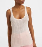 Gabriela Hearst Nevin pointelle cashmere and silk tank top