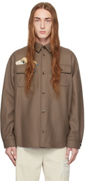 UNDERCOVER Brown Beaded Shirt