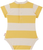 TINYCOTTONS Baby Beige & Yellow 'Paradiso' Bodysuit