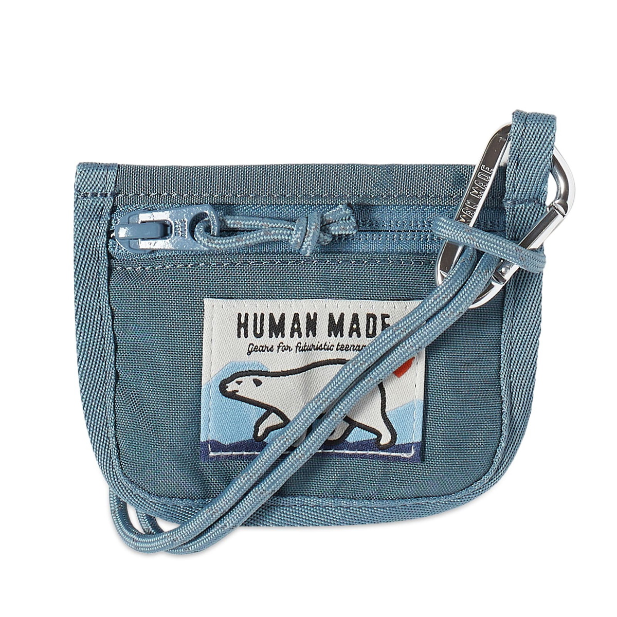 Human Made Men's Nylon Card Case in Blue Human Made