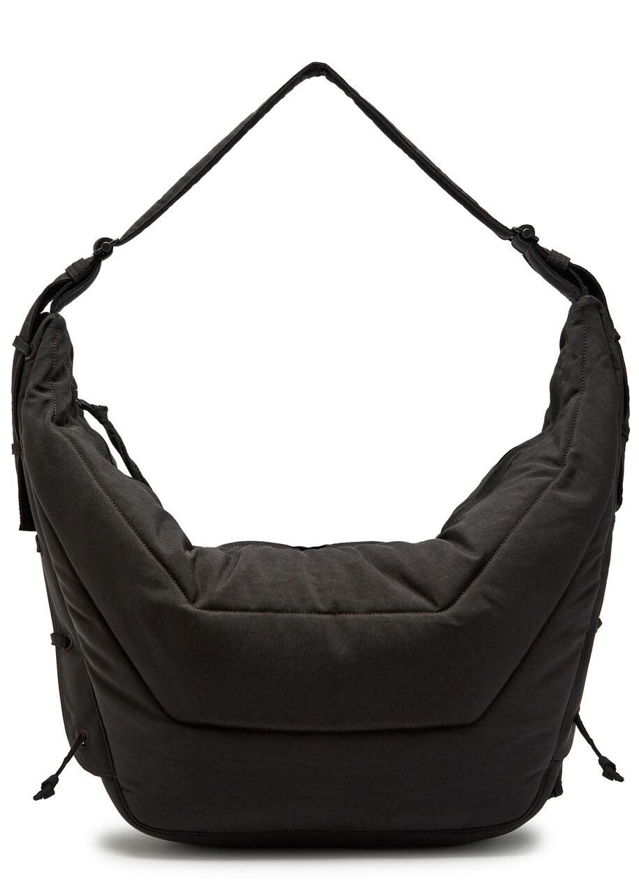 Lemaire Soft Game Large Quilted Nylon Canvas bag - Brown - One Size