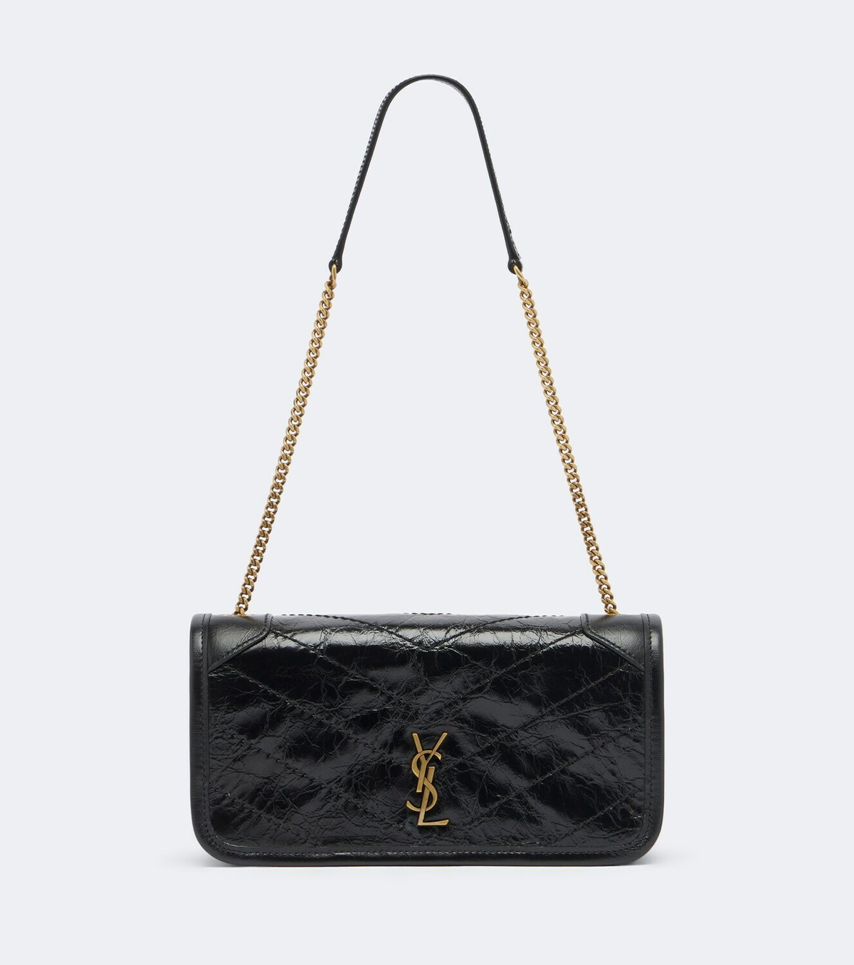 Saint Laurent Niki leather wallet on chain