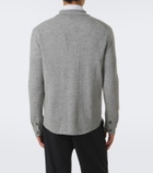 Allude Knitted wool and cashmere shirt