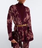 Etro Floral jacquard wool-blend cardigan
